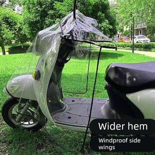 2025新款电动车挡风被可折叠透明四季通用冬加厚双面防水亲子款带