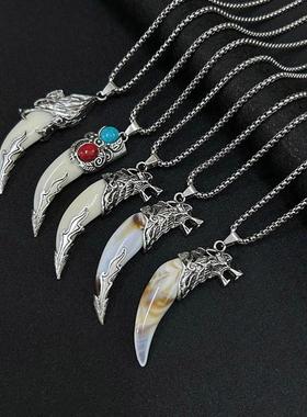 国风配饰项炼轻奢高级感解忧饰物古典锁骨炼衣服点缀饰品狼牙衣炼