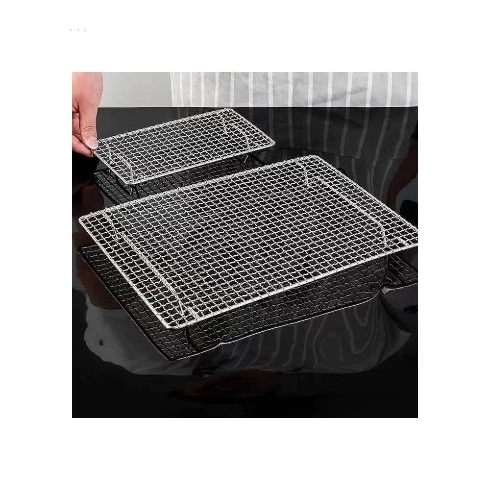 不锈钢沥油盘漏油网筛炸串漏油盘长方形沥水滤油盘漏油盘带过滤网