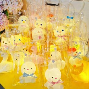 2024新款搪胶卡通可爱灯光音乐灯笼玩具儿童男女孩手提小灯笼夜灯