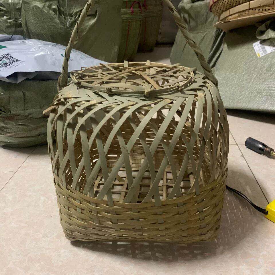 鸭笼子竹编纯手工竹编头层竹青大号竹制鸡笼可家禽鸭鹅笼