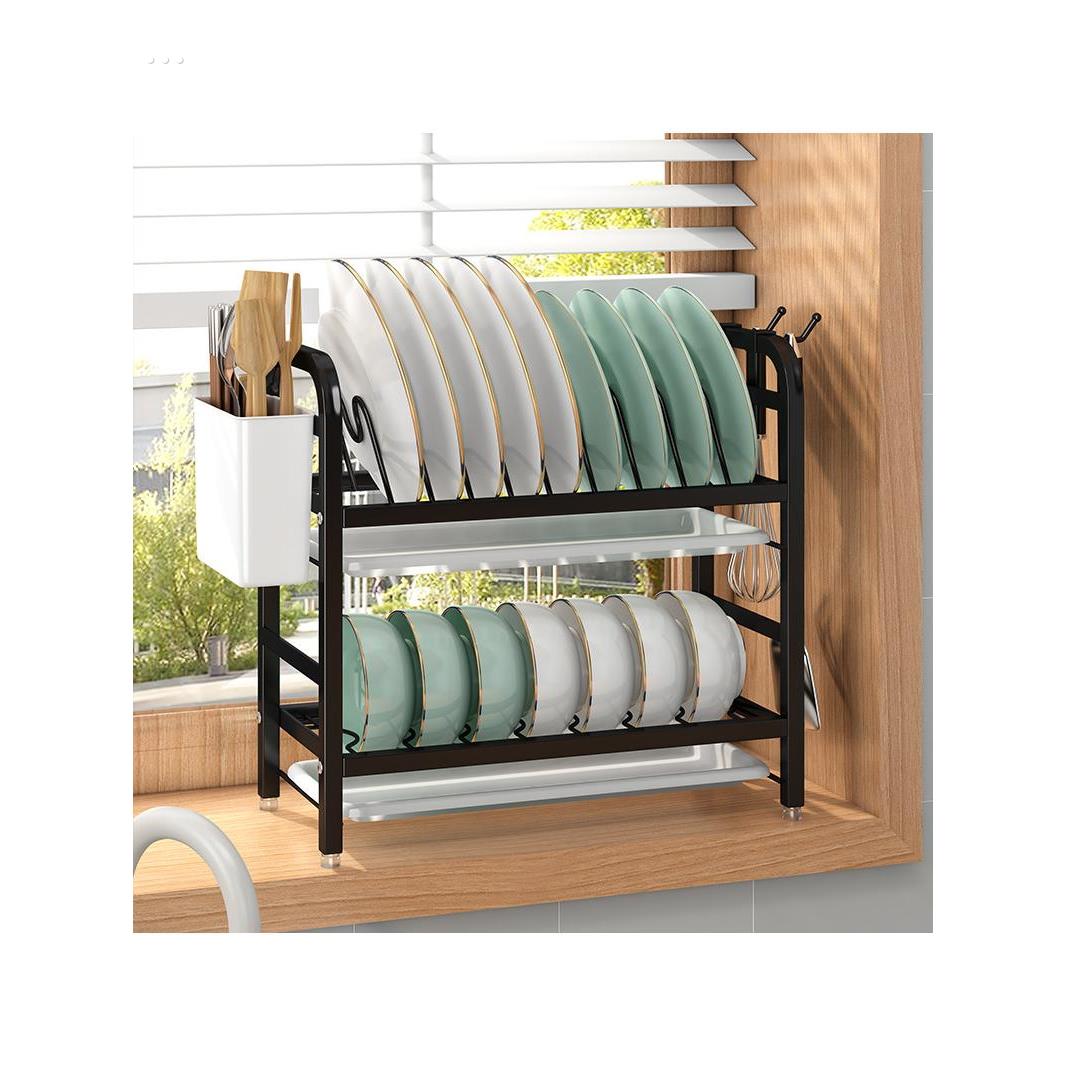 厨房置物架碗架碗碟架碗筷收纳架一体碟碗架碗盘单层双层沥水架