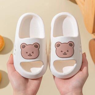 2023新儿童拖鞋软底Pvc夏季男孩和女孩儿童室内防滑婴儿拖鞋