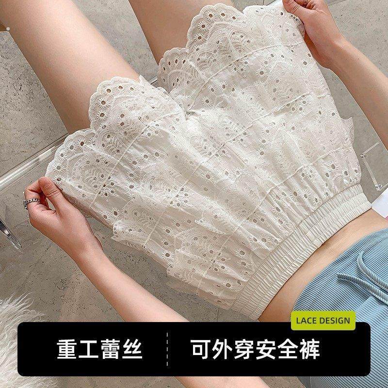 安全裤女可外穿蕾丝短裤2025夏季新款宽松打底裤防走光保险裤裙裤,女装/女士精品,打底裤,淘宝优惠券,粉丝福利购,淘宝优惠卷