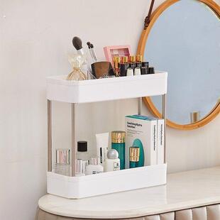 11cm宽储物架台面镜子柜浴室柜储物架脸盆化妆品架桌面小