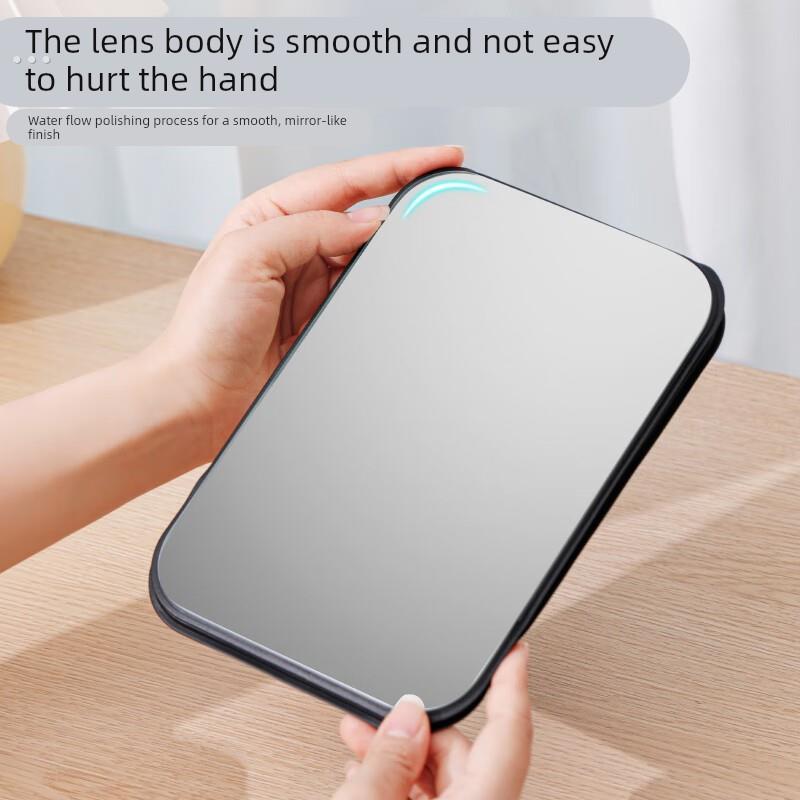 男士专用便携大号刮胡高清镜子男生宿舍学生桌面可折叠化妆小镜子