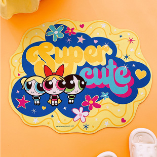 正版 CUTE软硅藻泥吸水地垫浴室厨房防滑速干 PPG飞天小女警SUPER