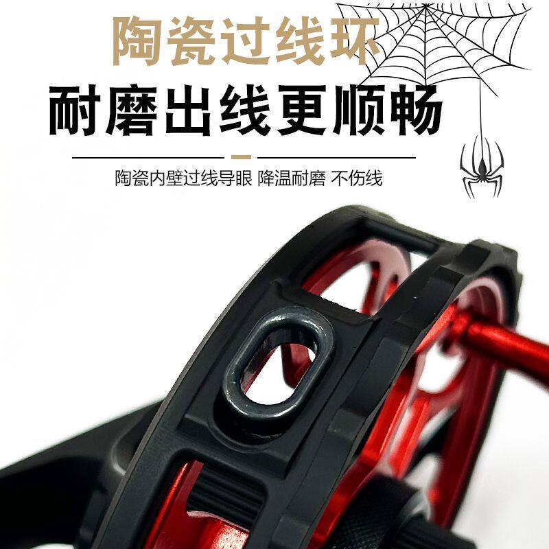 美鸥蜘蛛三代谷麦轮防炸线高手轮超轻前打逗钓风火轮手拨轮八卦轮