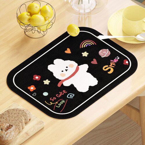 新品Agashi leathemr dining table j Mat Western-style placema