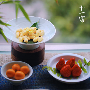 十一窑宋风青白陶瓷系列餐具碗家用碗盘子精致米饭碗高颜值碗盘