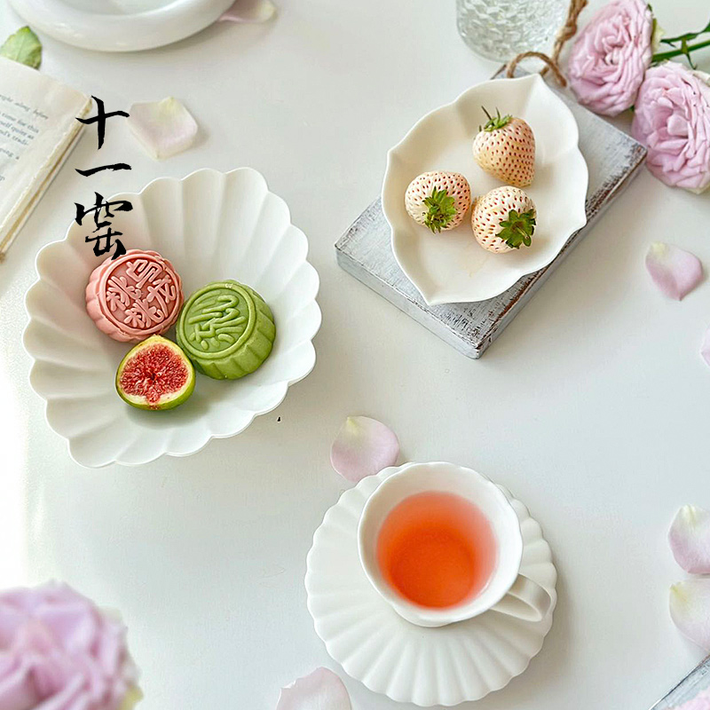 繁花点心盘十一窑陶瓷创意高级感