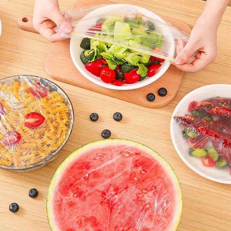 食品级一次性彩色保鲜膜套松紧口家用厨房冰箱饭菜碗盘子保鲜袋罩
