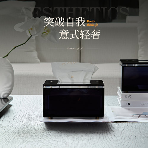 CLOUDEVER亚克力纸巾盒轻奢高档