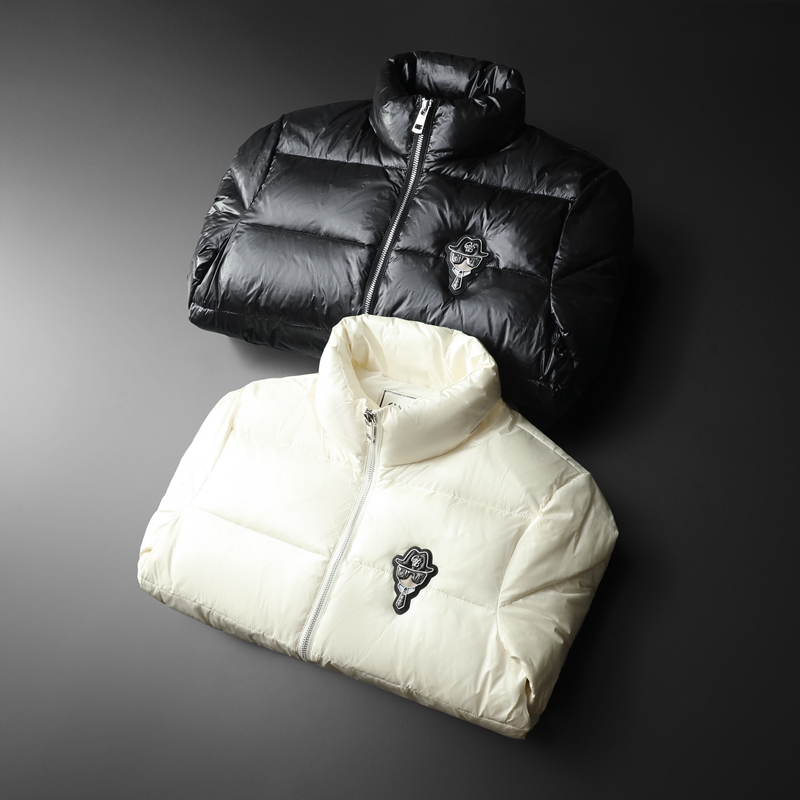 Awesome~欧货立领羽绒服男高端白鸭绒保暖防风衣潮牌大码短款外套