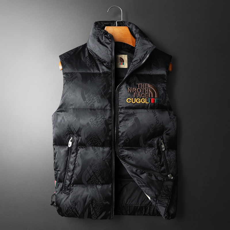 Awesome~轻薄款羽绒马甲男士白鸭绒保暖背心外套欧洲站刺绣坎肩冬