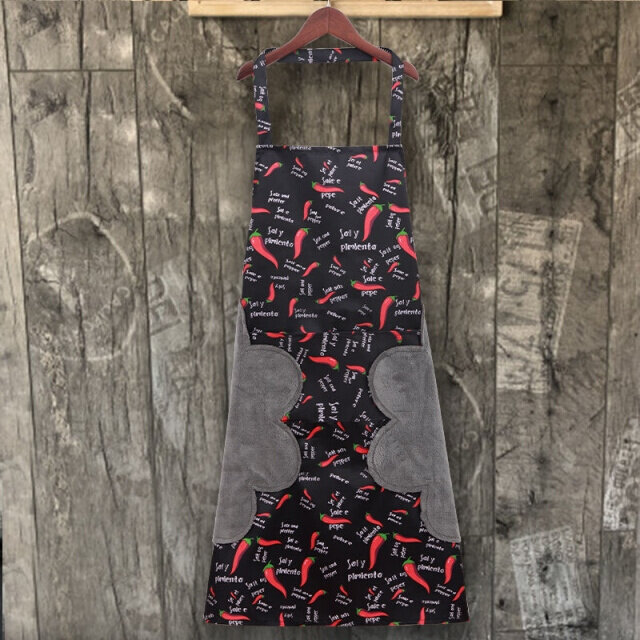 极速ExtraS Large exJtra long apron erasable hand anti-foulin