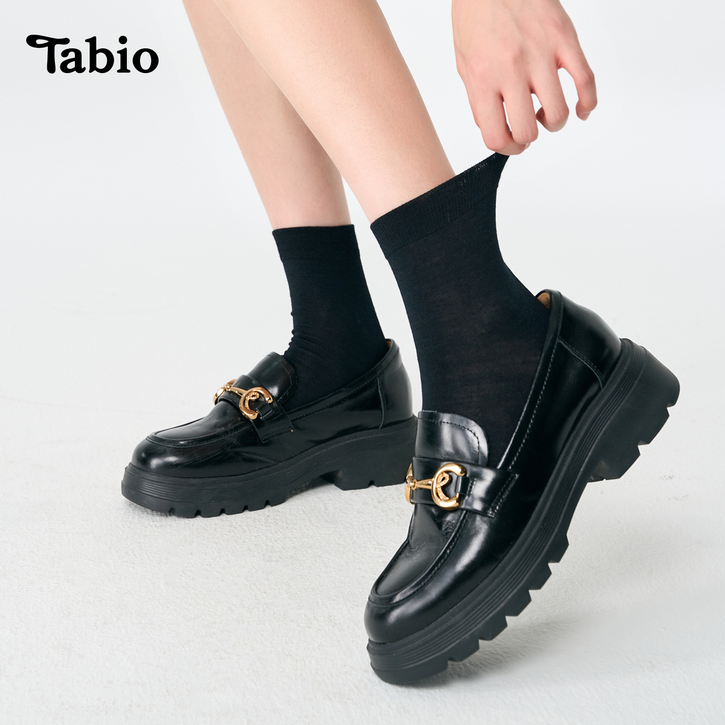 踏比鸥袜子双重编织保暖女