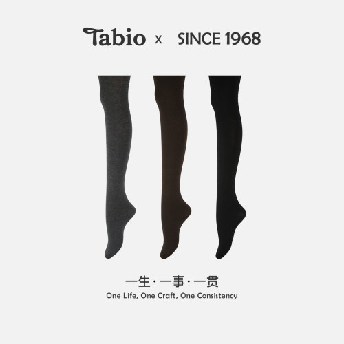 TabioTabio连裤袜女含山羊绒秋冬舒适高弹美腿显瘦灰色打底袜160D