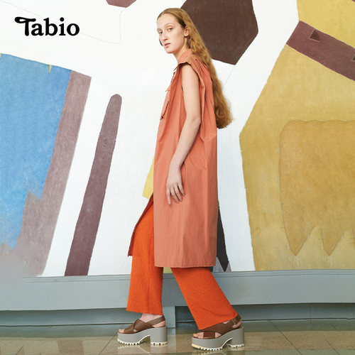 Tabio休闲裤透气宽松百搭高腰