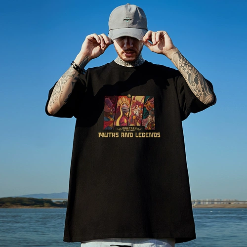 Летняя мультяшная футболка с коротким рукавом для влюбленных, большой размер, оверсайз