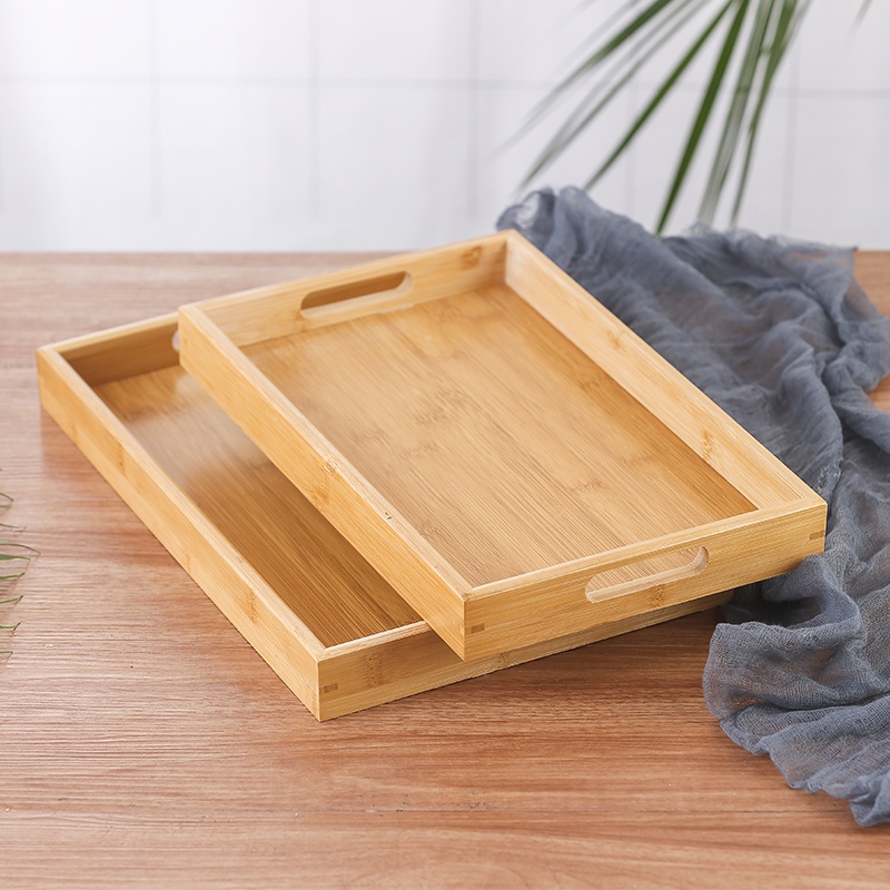 极速Bamboo tea tray F tray rectangular commercial household