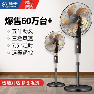 卧室遥控定时新款 扬子风扇电风扇落地扇大风力家用客厅强力立式