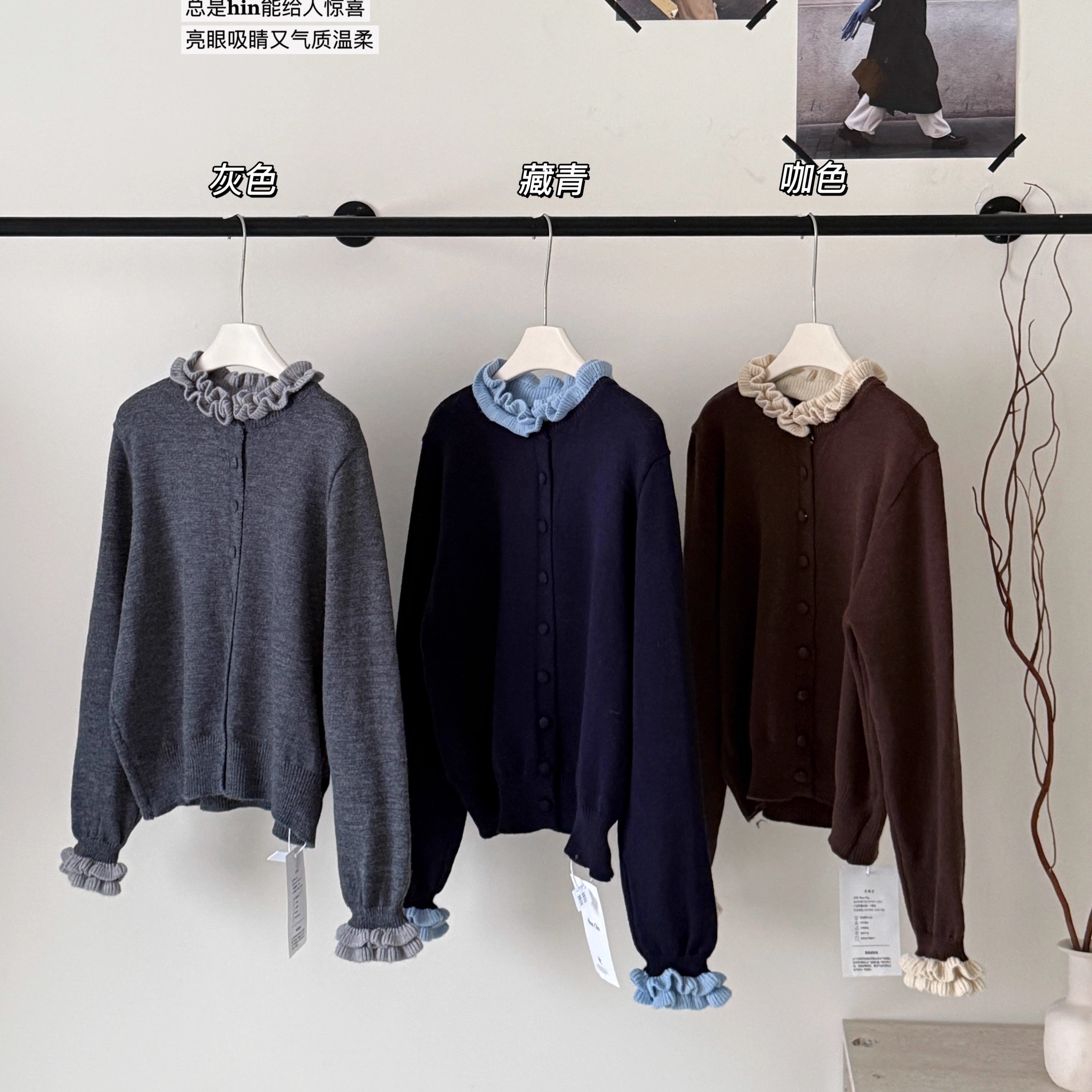 100全羊毛重工毛衣针织衫