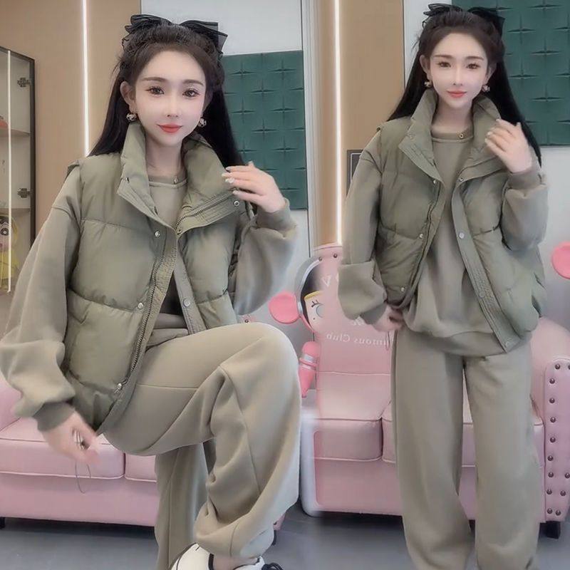 0款秋冬季绒加尚套装宽松码质224新加厚时卫衣女大棉马甲气三件套,女装/女士精品,时尚套装,淘宝优惠券,粉丝福利购,淘宝优惠卷