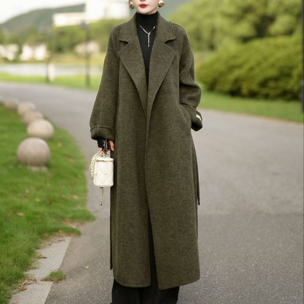 05爆双绵毛大衣感外套不