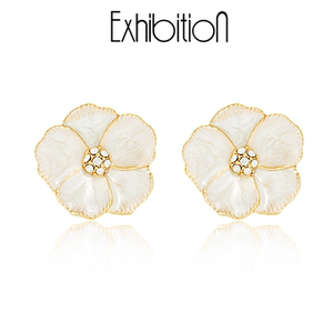 Exhibition/览物馆花朵耳环精致时尚首饰网红耳钉送女友生日礼物