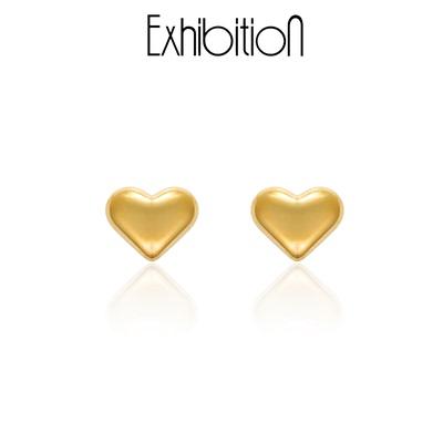 Exhibition爱心小巧不褪色耳环