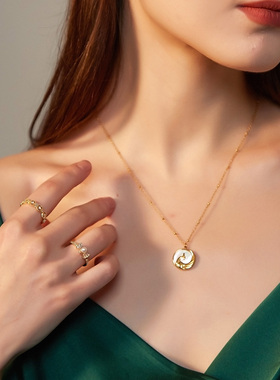 EXHIBITION 凤凰项链女小众高级设计感锁骨链不褪色简约国风颈链