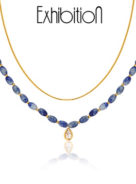 览物馆女双层项链不褪色