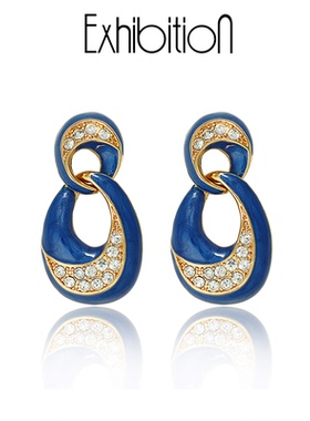 Exhibition/览物馆高级感耳钉独特设计感耳环法式耳环耳夹无洞女