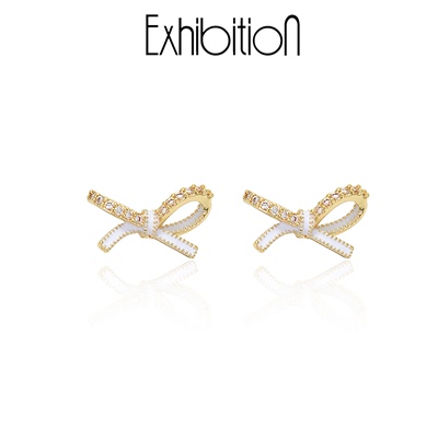 Exhibition蝴蝶结温柔耳饰女