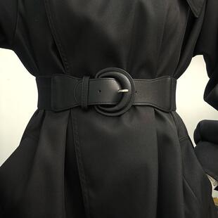 黑色腰封女毛衣连衣裙子皮带宽外搭风衣百搭束腰带2025新款 配饰潮
