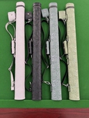 黑八球杆杆包 九球中式 唐草四孔1 2浮雕印花台球杆桶皮雕杆筒美式