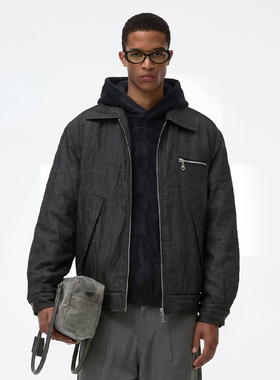 O'1WDC 「钢筋织语」五彩斑斓的黑棉服夹克