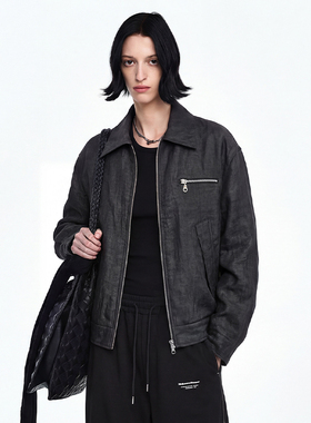 O'1WDC 「钢筋织语」五彩斑斓的黑棉服夹克