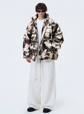 O'1WDC 「墨涌」提花大版型冲锋衣外套