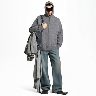O'1WDC 「静寂灰度」hoodie开衫外套