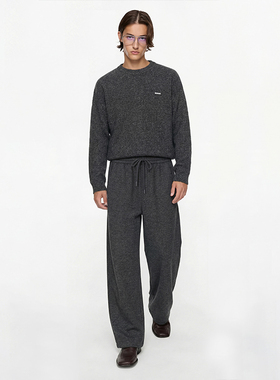 O'1WDC 「静廓」休闲垂感加绒西裤