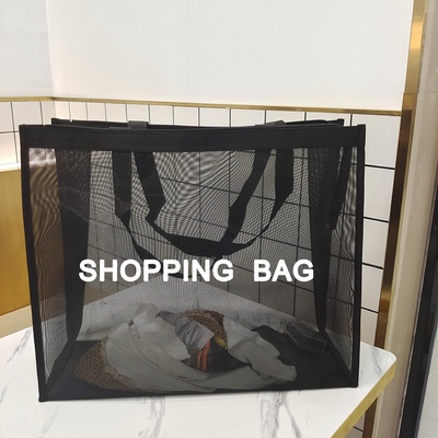 极速Mesh shoppaing bhag large capacity nylon transpaXrent sh