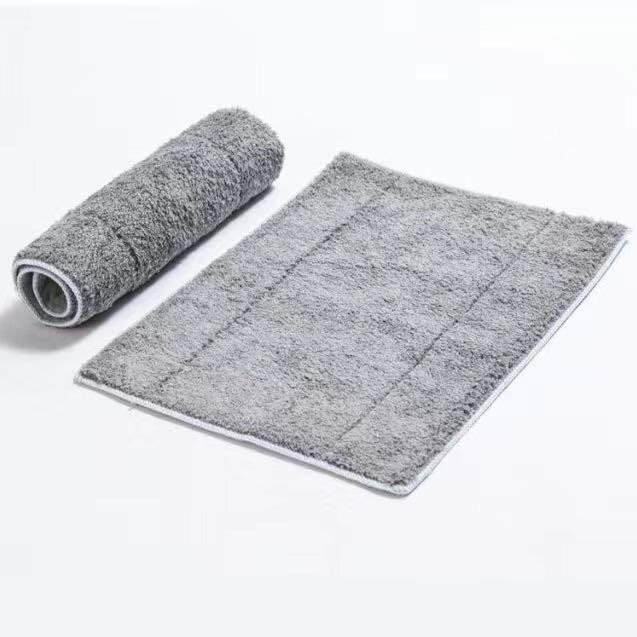尘推布夹墩布不掉毛拖把布拖把配件替换W夹板固式平板拖布头吸水.