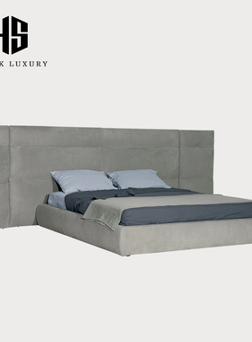 HEISHE Couche Extra宽屏床意式极简大平层别墅主卧室棉麻布艺床