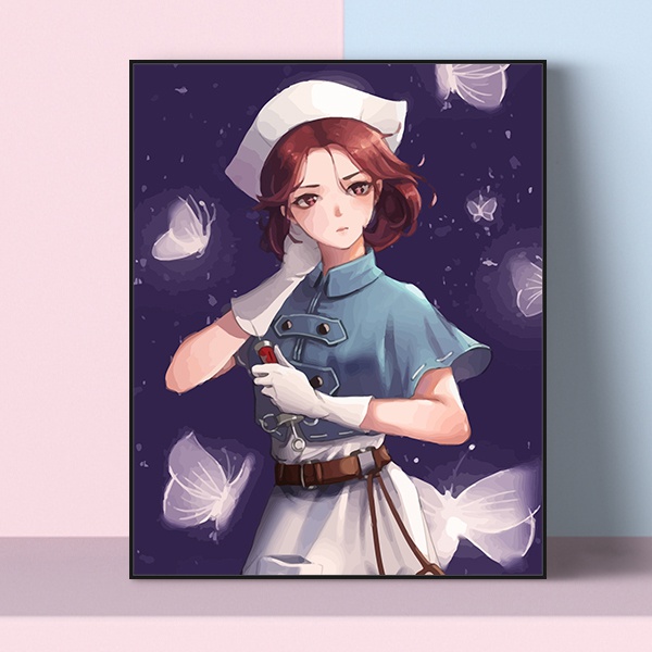 第五人格卡通动漫人物diy数字油画油彩画r手工减压涂鸦装饰墙挂画