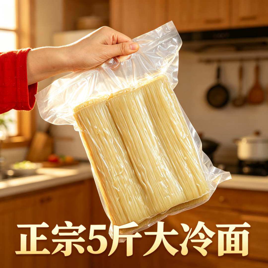 东北10斤大冷面 5斤特产商用冷面面饼非真空包装朝鲜延吉韩国
