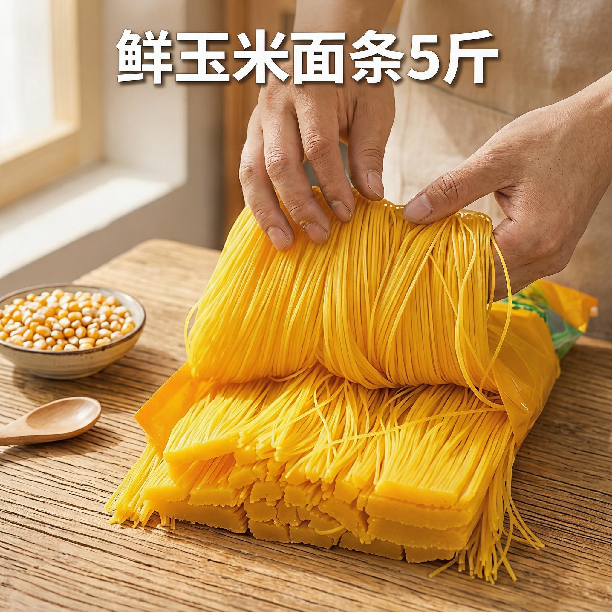 家用【活动5斤装】东北鲜玉米面条5斤装粗粮细作麻辣烫用商用