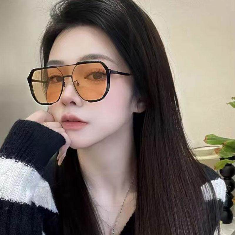 显脸小复古大框茶色墨镜防紫外线