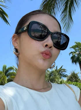 防晒黑色遮阳墨镜大脸显瘦高级感